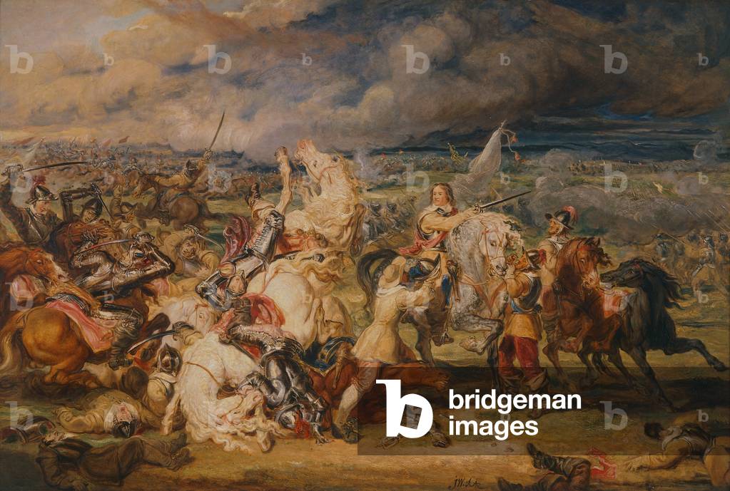 Study for the Battle near Boston, 1829 (oil on panel)