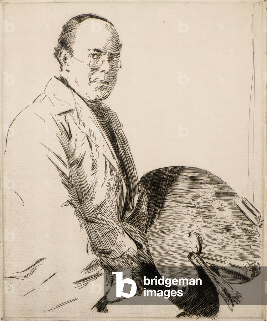 Autoportrait, 20ème siècle (gravure)