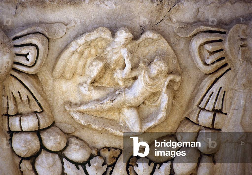 "Rilievo romano dello stupro di Ganimede. - Tacchino."