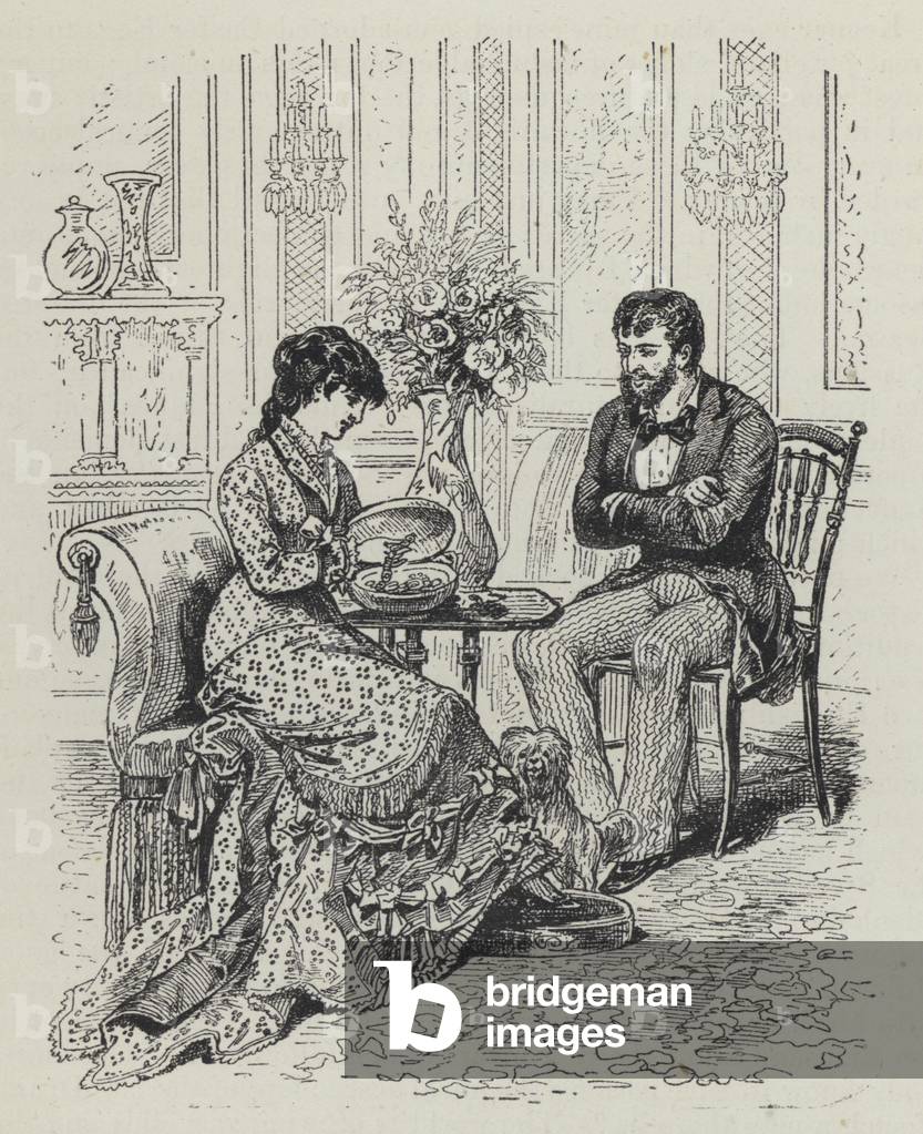 Opening the easter egg (engraving)