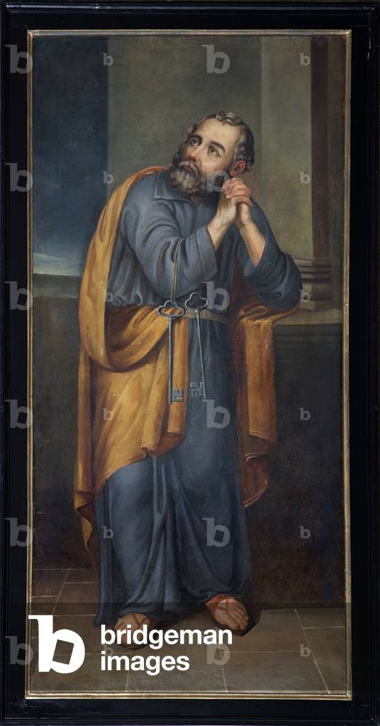 Immagine di Dipinto "Chiesa parrocchiale (Parochiekerk Sint-Pieter). Pittura. San Pietro."