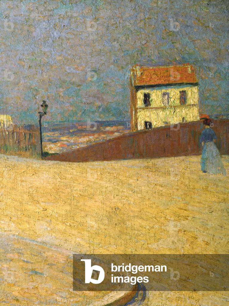 Immagine di Dipinto "Casa a Montmartre (olio su tela)" di Federigo Zandomeneghi