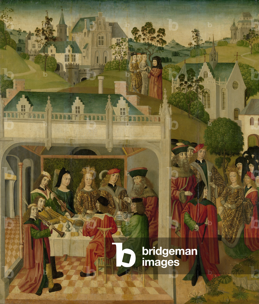 Festa di nozze di Santa Elisabetta d'Ungheria e Luigi di Turingia, 1490 (olio su tavola)