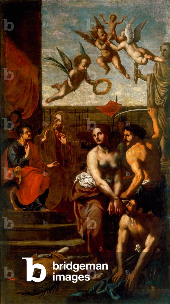 Barocco - Pittura: Martire dei Santi. Cyricus and Jiulitta, Roma, Italia