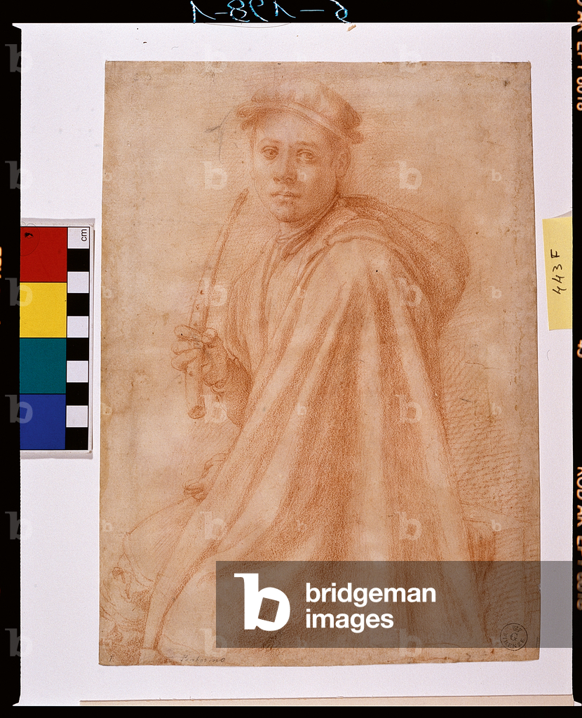 Study for boy with fife (drawing)