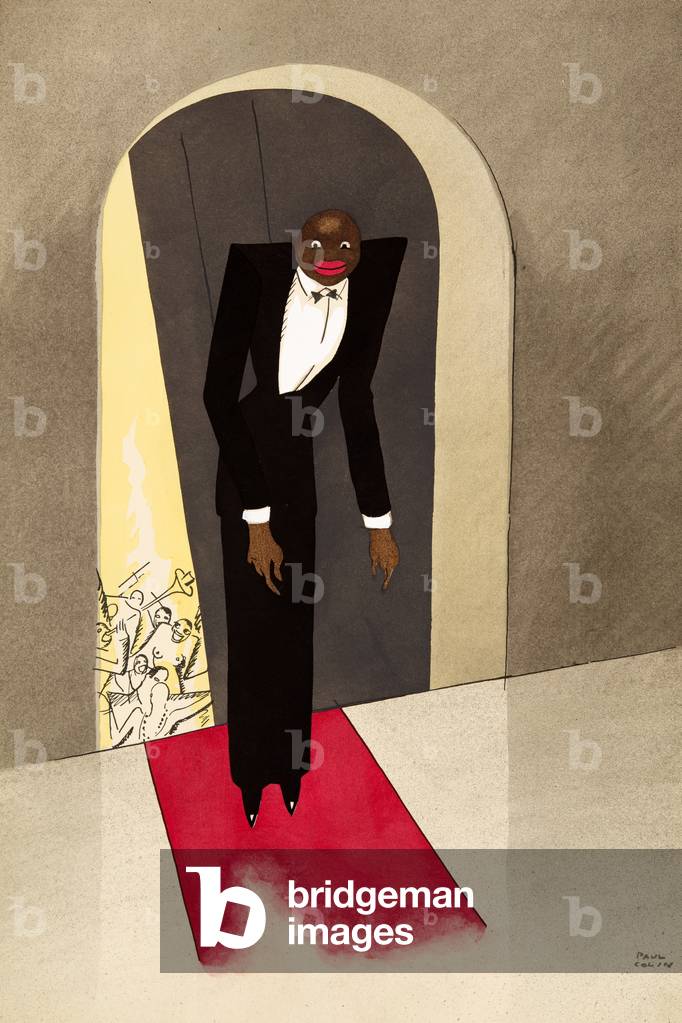 Maitre d'von Le Tumulte Noir von Paul Colin, pub. 1929 (pochoir print)