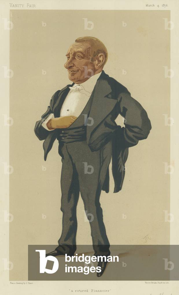 "Sig. Henry Louis Bischoffsheim (colore lito)" di James Jacques Joseph Tissot