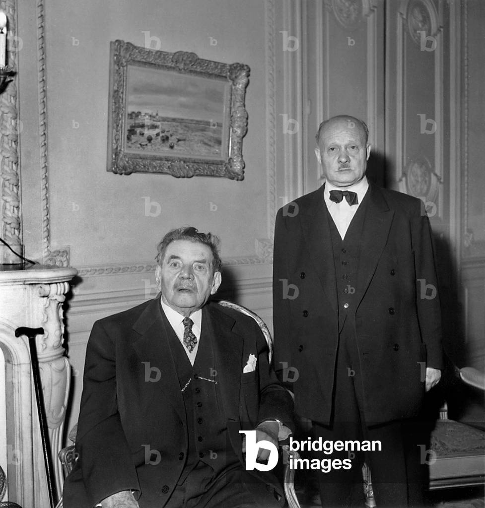 Bild von Fotografie "Präsident Edouard Herriot" 1954, b/w
