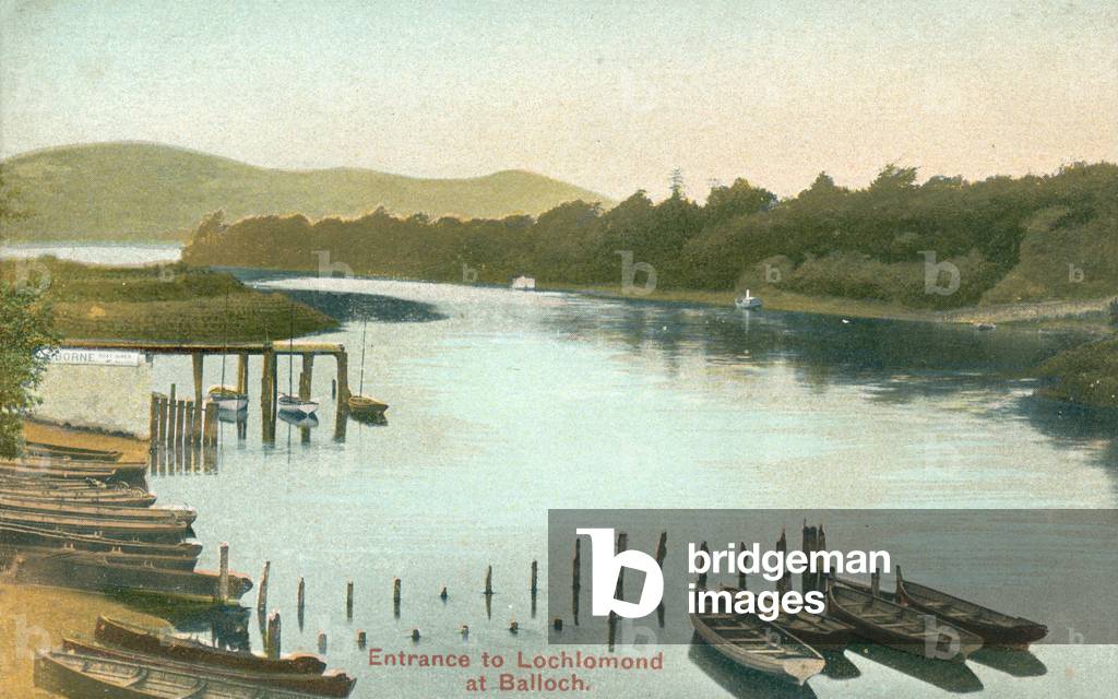 Ingresso a Lochlomond, a Balloch (foto a colori)