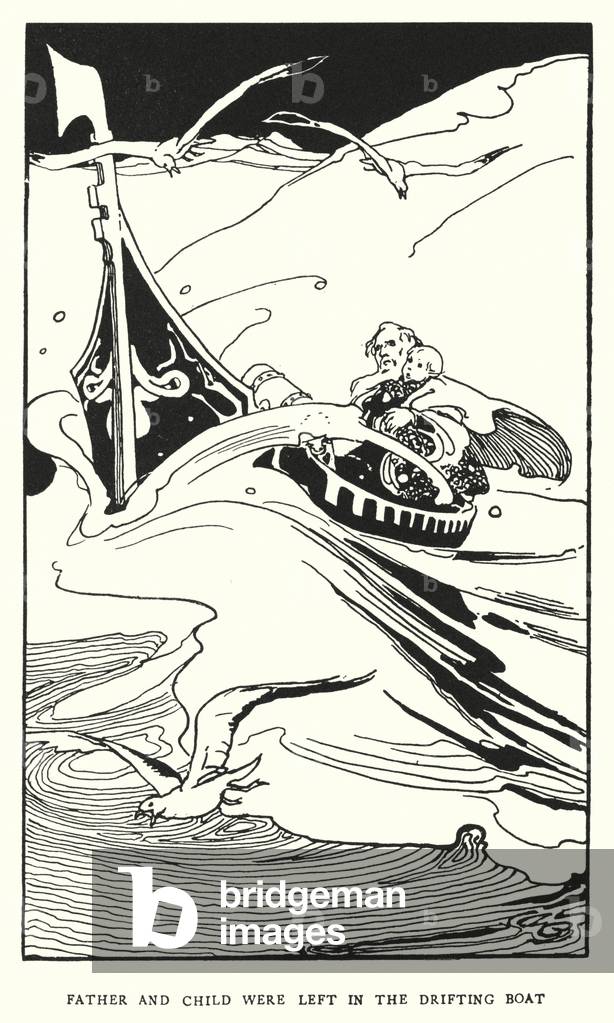 Illustrazione per La tempesta di Shakespeare (lito)