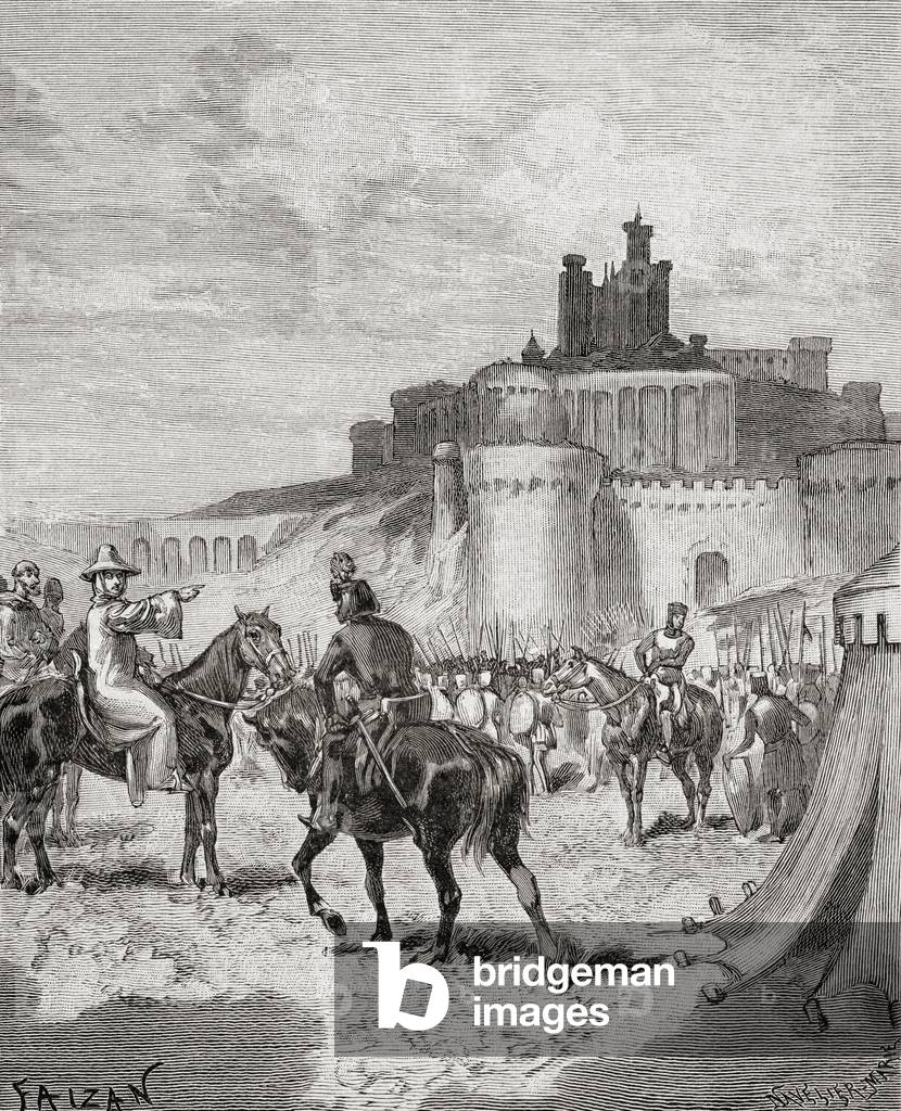Bild von Gravur "Der Abt von Citeaux" 1855