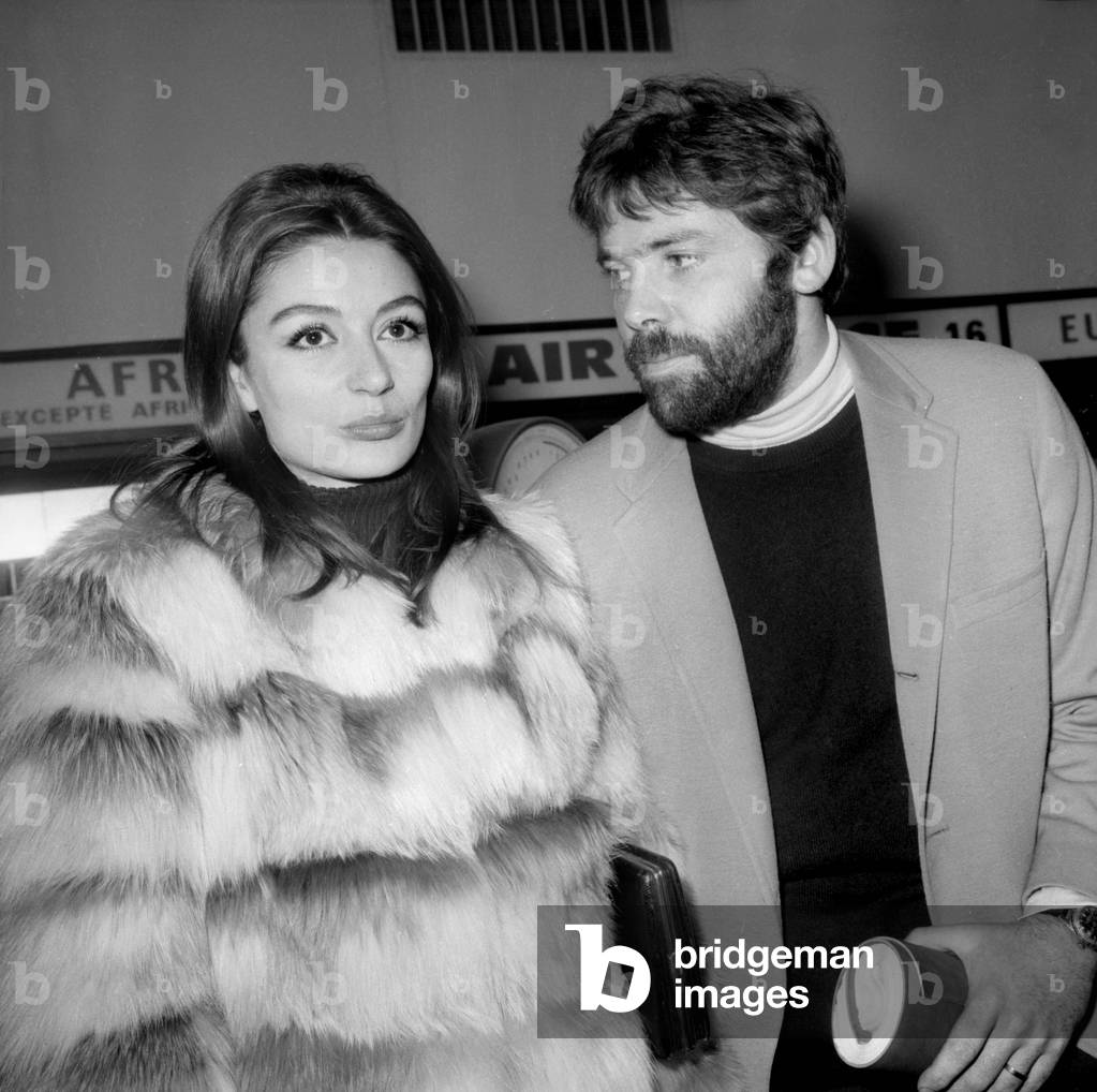 Image Of Anouk Aimee And Her 2Nd Husband Pierre Barouh At Orly