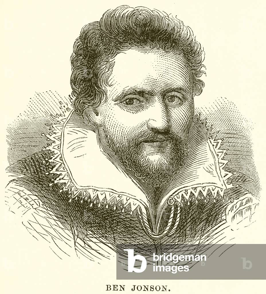 "Ben Jonson (Gravur)" von English School, b/w