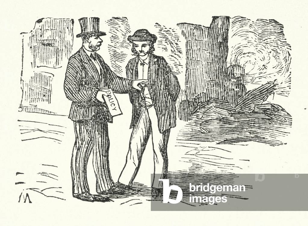 Fire Insurance (engraving) by American Artist