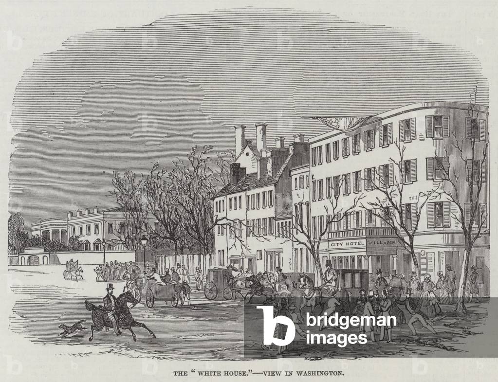 "La «Casa Bianca»" 1853 di English School