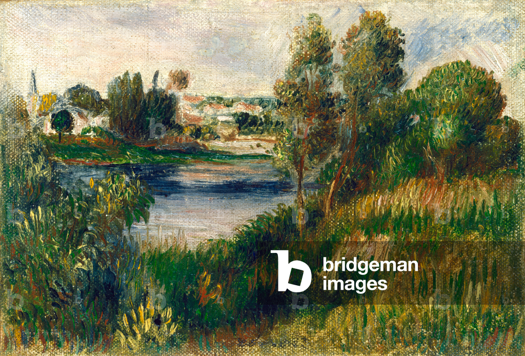 Immagine di Dipinto "Paesaggio a Vétheuil" 1890 di Pierre Auguste Renoir