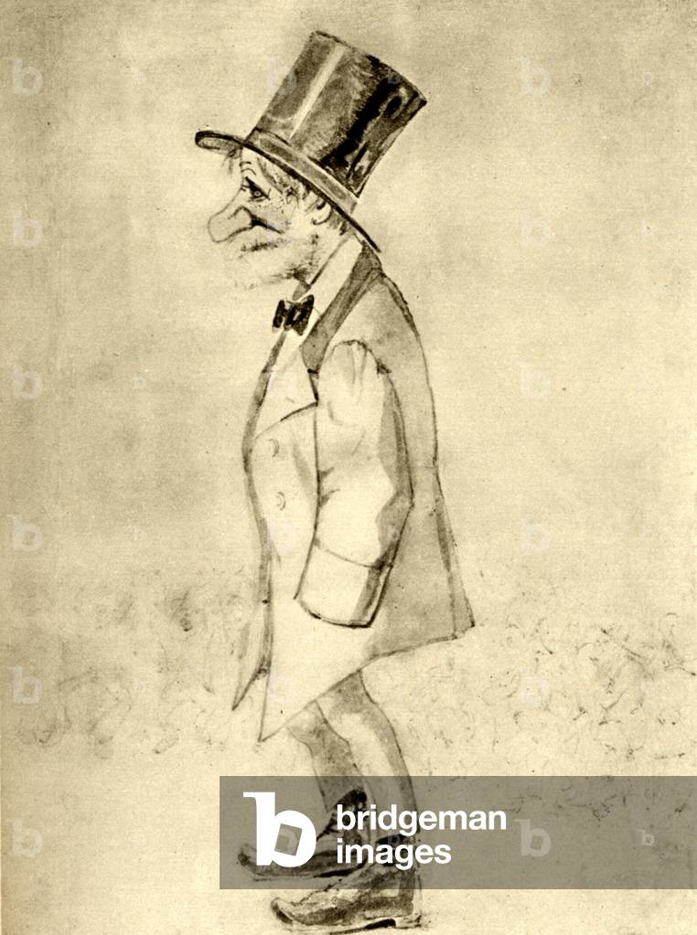 "Giuseppe Verdi di di Delfico", b/w