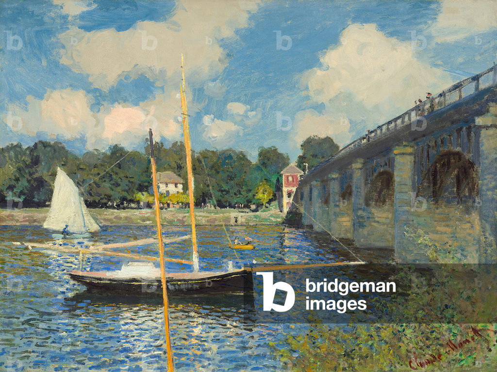Immagine di Dipinto "Il ponte dell'autostrada ad Argenteuil", 1874 di Claude Monet