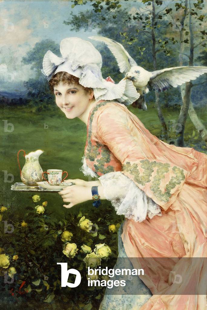 Immagine di Dipinto "tè tempo prendere in giro olio su tela" di Francesco Vinea