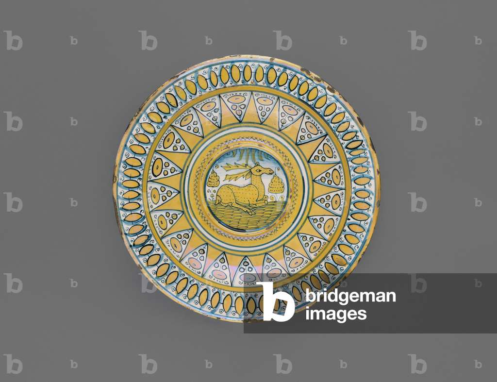 Kanalständer, um 1510 (zinnglasiertes Steingut)