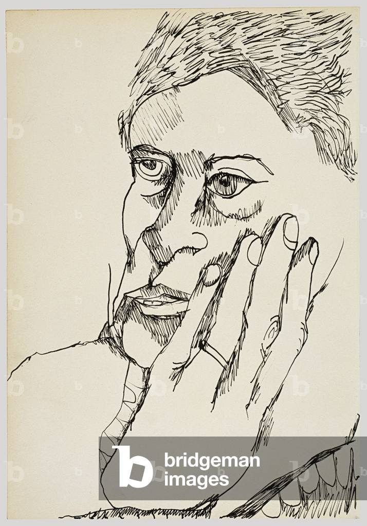 La madre del pittore, 1940 (inchiostro su carta)