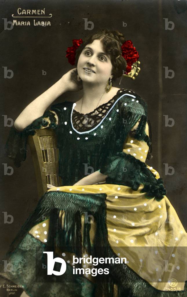 Maria Labia come soprano italiano 'Carmen' di Bizet, 1880-1953