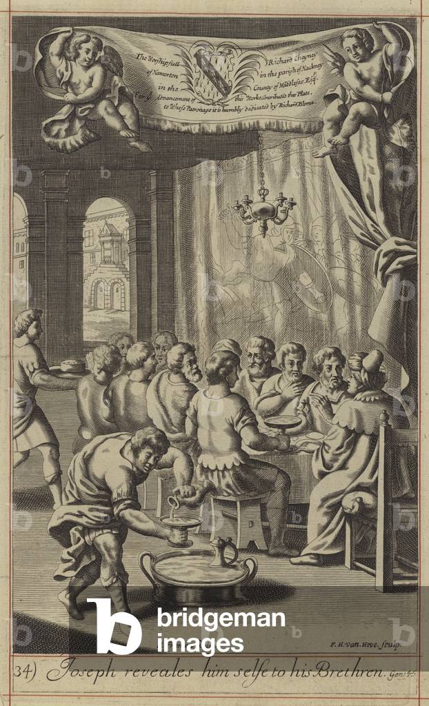 Joseph reveales him selfe to his Brethren (engraving)