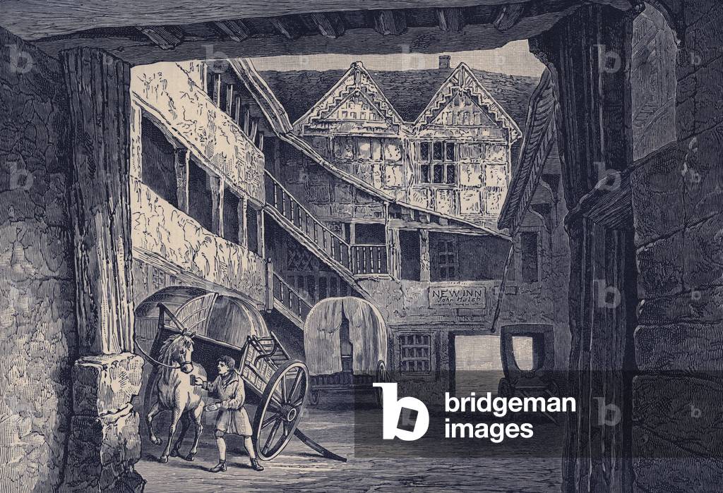 The New Inn, Gloucester, illustrazione per «Breve storia del popolo inglese (Vol II)» di John Richard Green (l