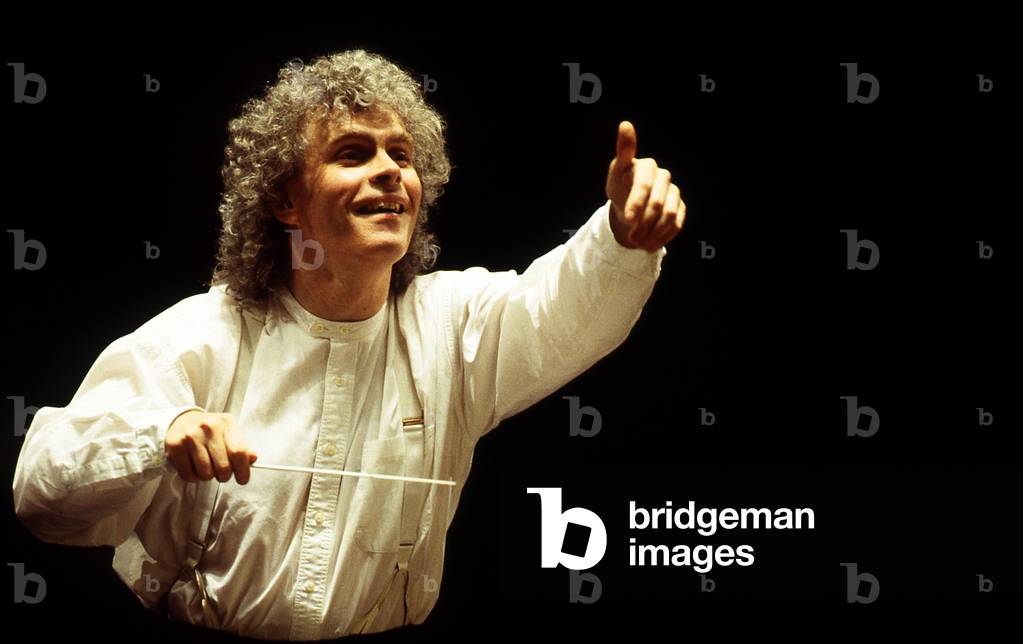 Bild von Fotografie "Simon Rattle" von Thierry Martinot