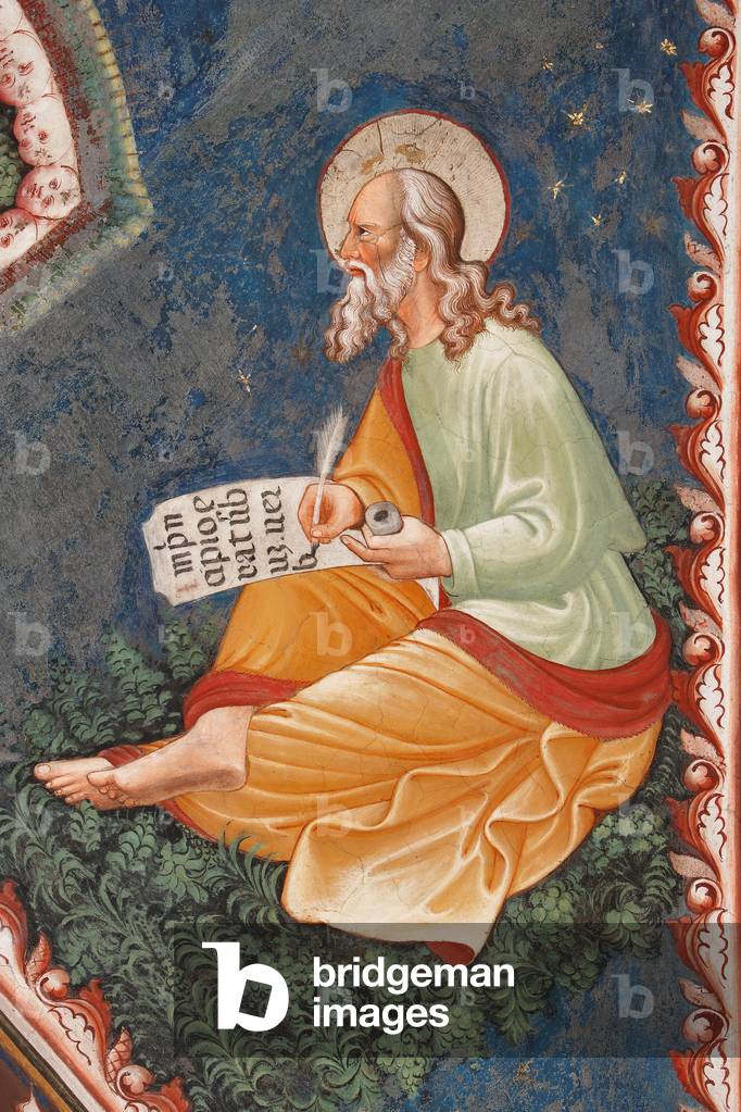 « St John Evangelist » écrivant « In principio erat Verbum » par Master of Vignola