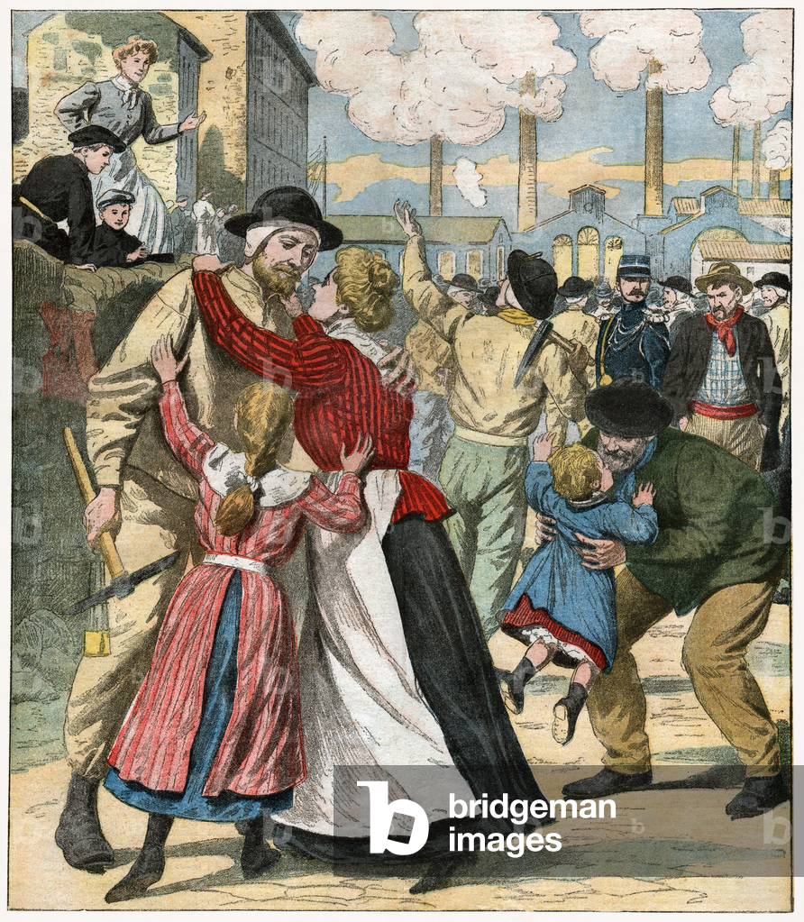 Lavoro dei minori in Francia, 1902 (stampa)