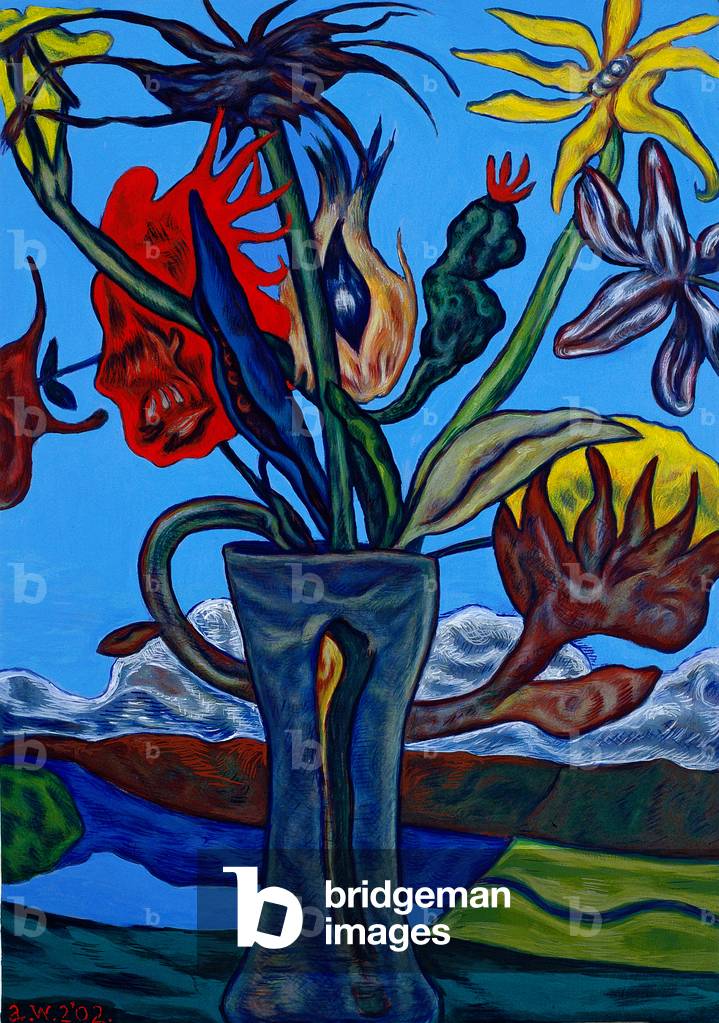 Immagine di Dipinto "Fiori selvatici" 2002 di Adrian Wiszniewski