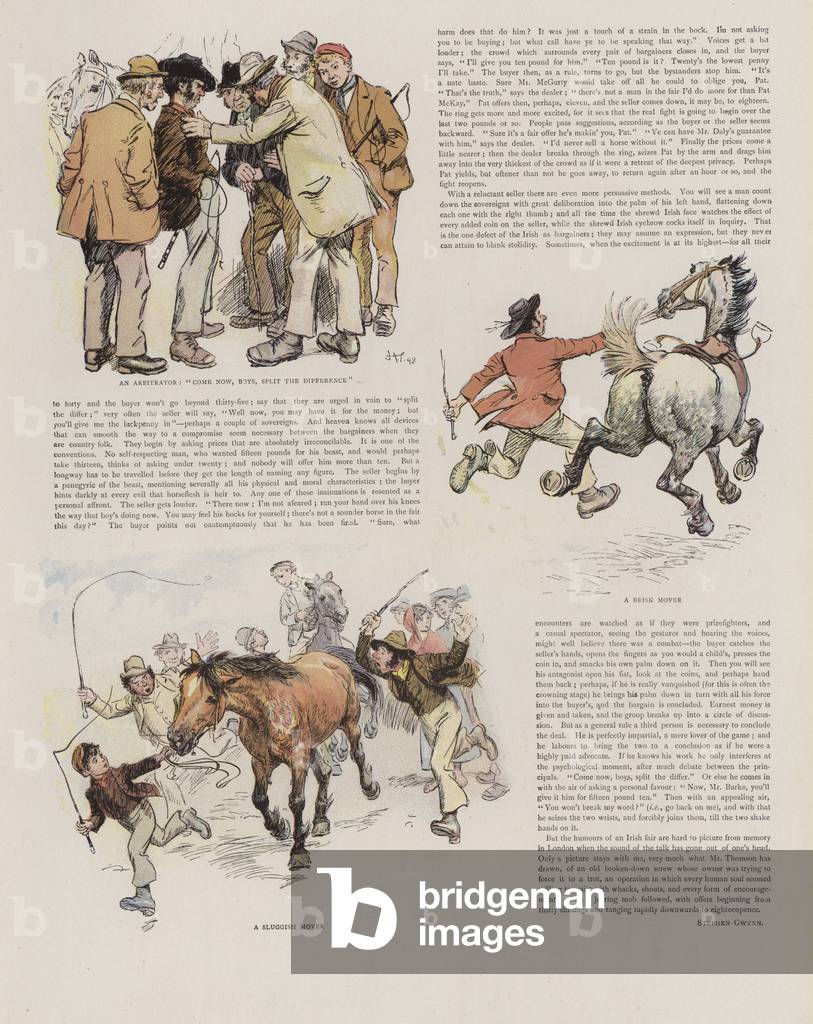 Un Irish Horse Fair (colore lito)