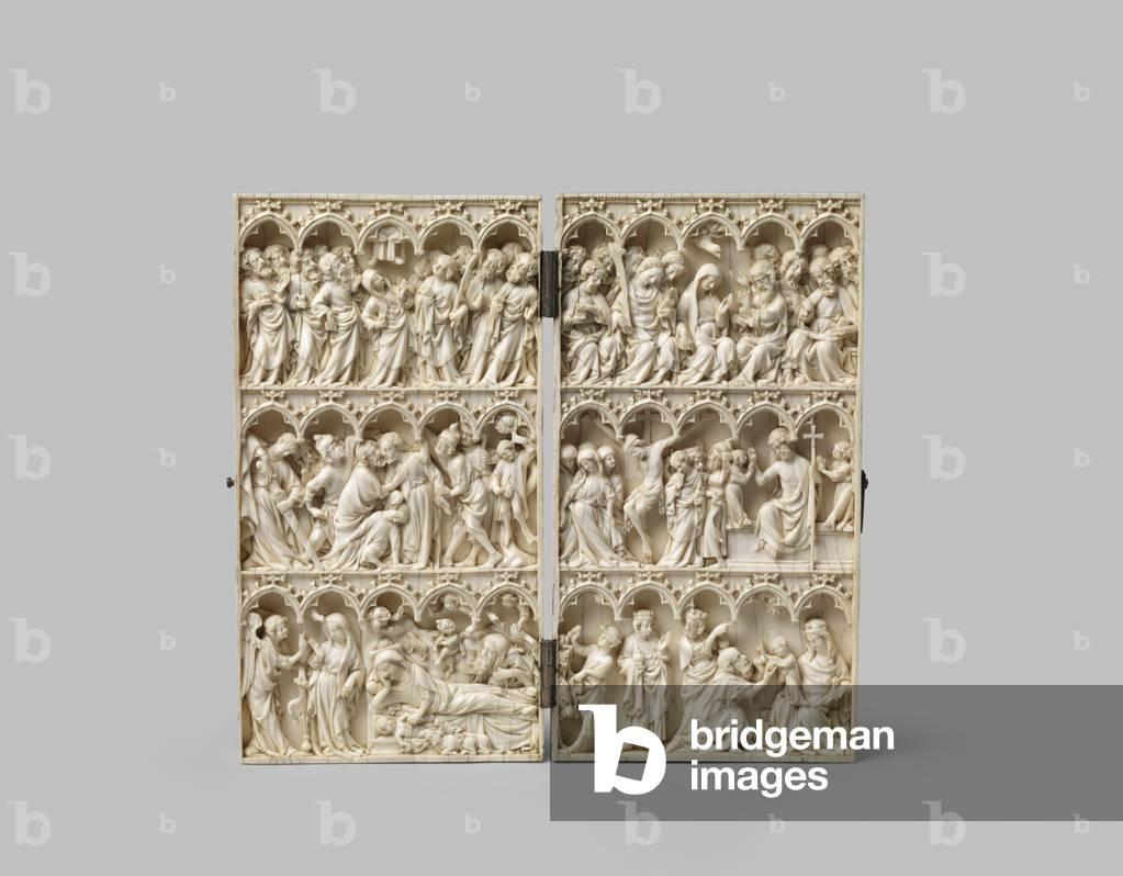 Diptyque représentant la Passion par French School