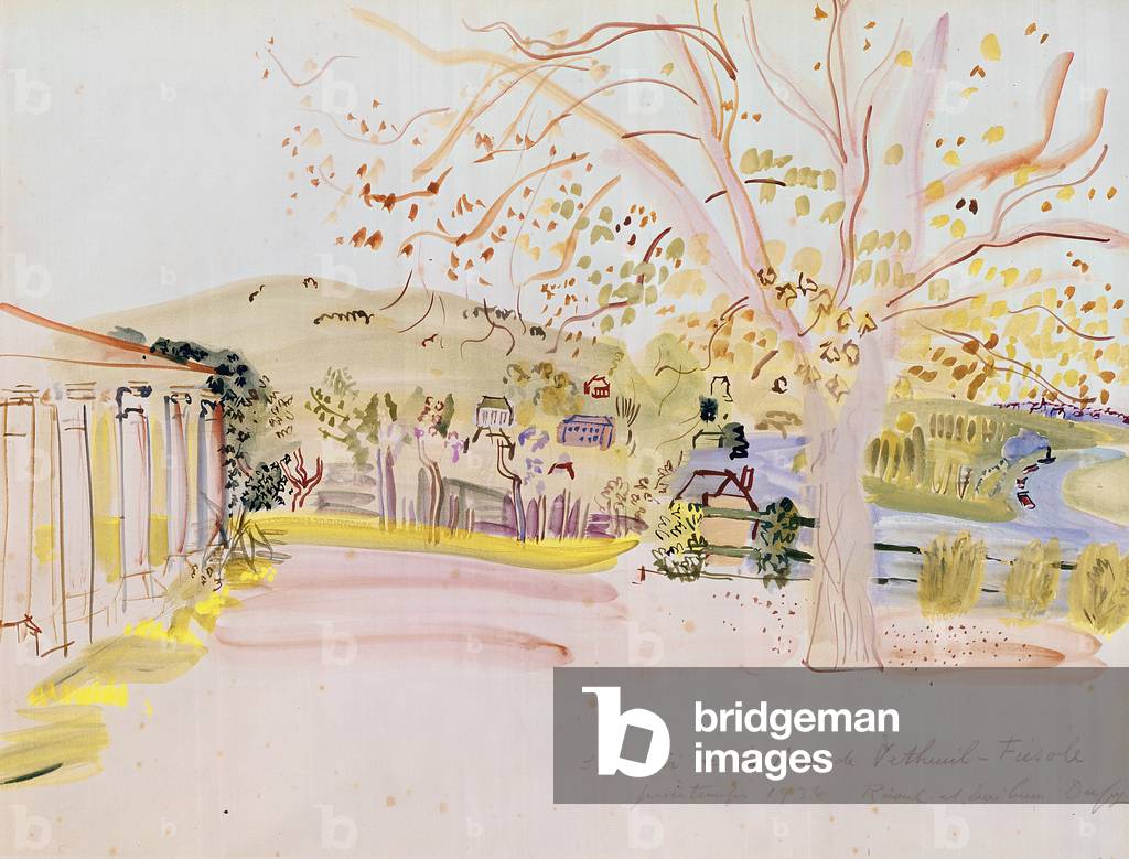 Terrazza a Vétheuil (acquerello su carta)