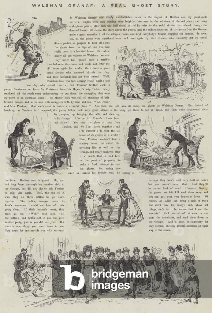 Walsham Grange, una vera storia fantasma (incisione)