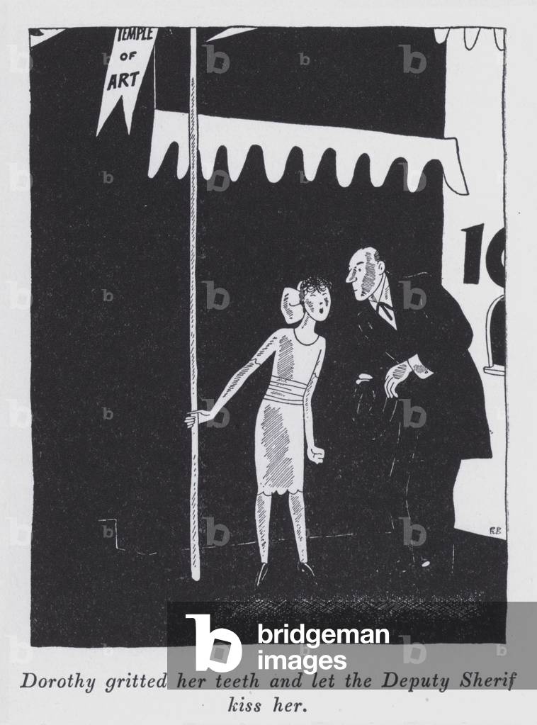 Illustration zu „Aber Herren heiraten Brunettes“ von Anita Loos (litho)