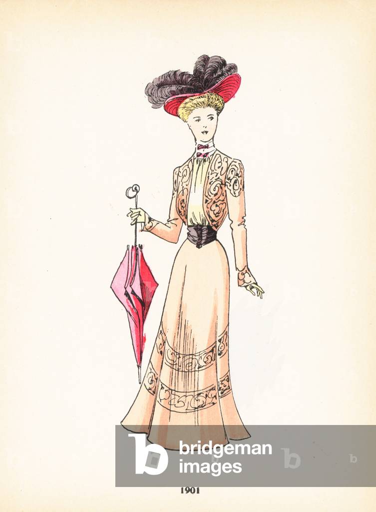 Moda donna, 1901 (colore lito)