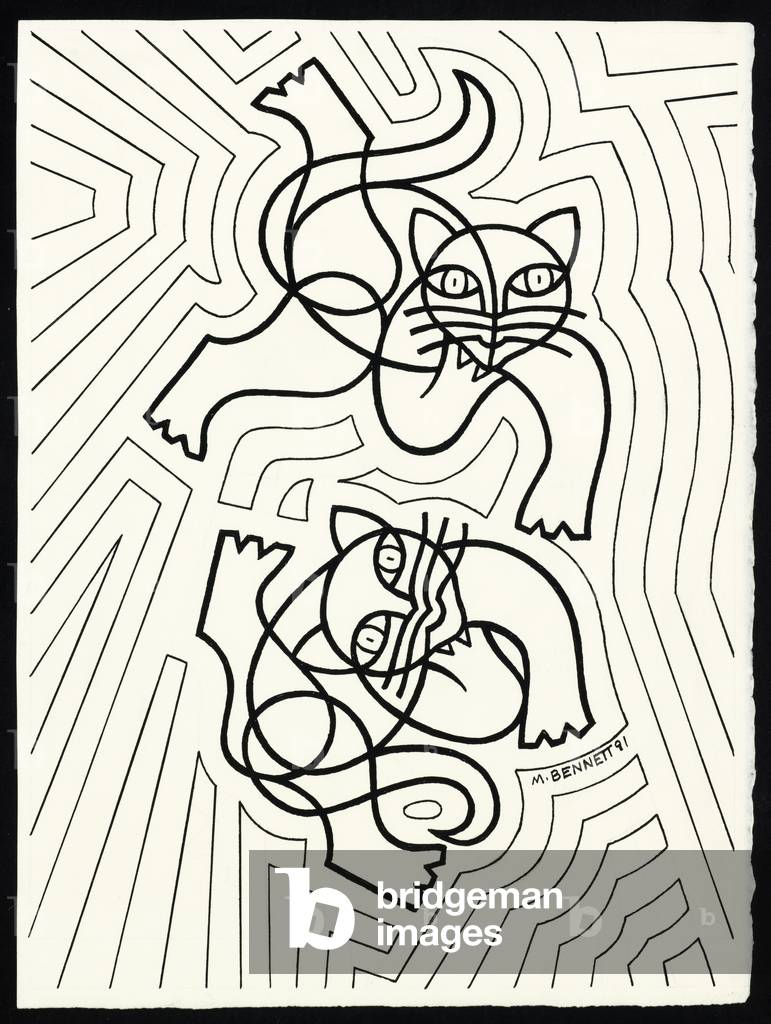 Sans titre par Manuel Bennett, b/w