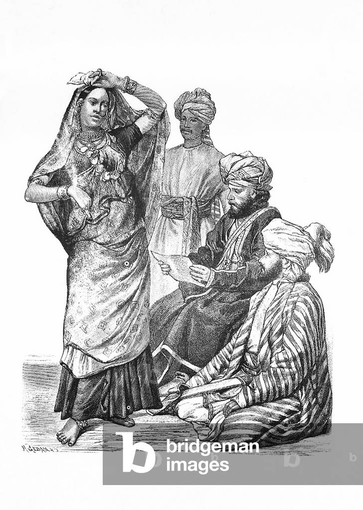 "Germania/India/Afghanistan: da sinistra a destra" 1861, b/w