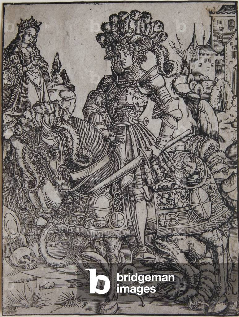 St. George on Horseback by Hans Burgkmair