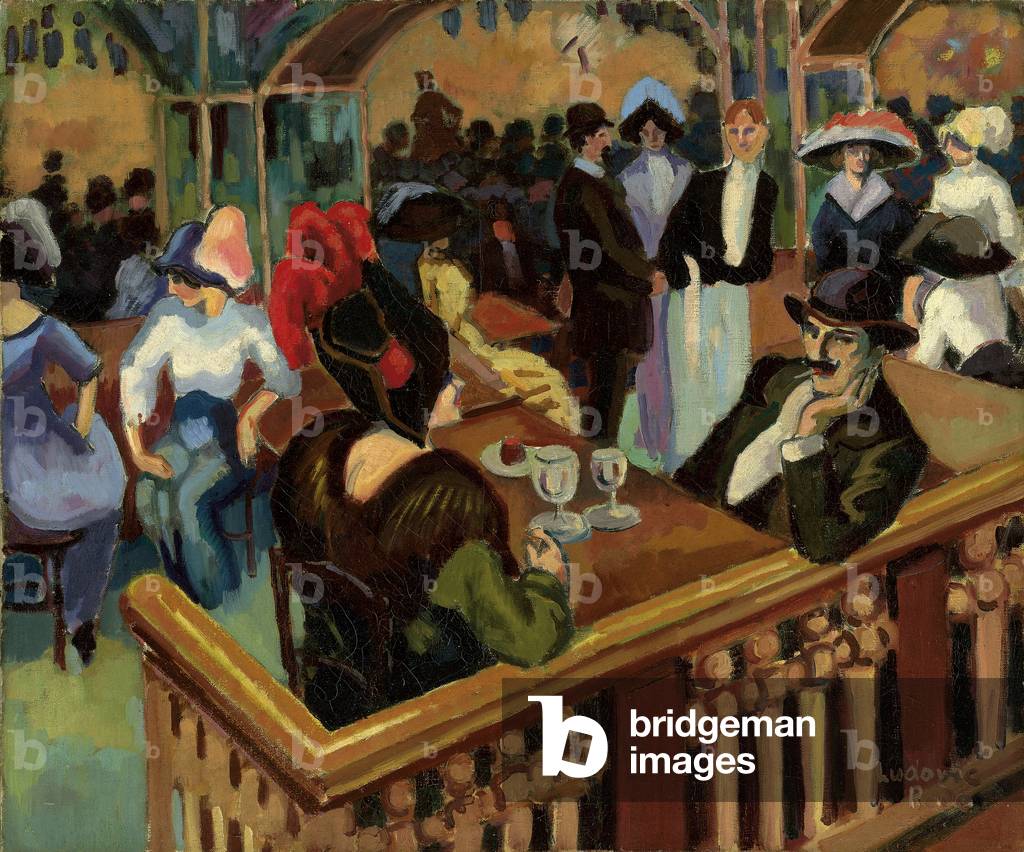 Bild von Gemälde "Cafe Parisien (Bal Tabarin)" von Ludovic-Rodolphe Pissarro