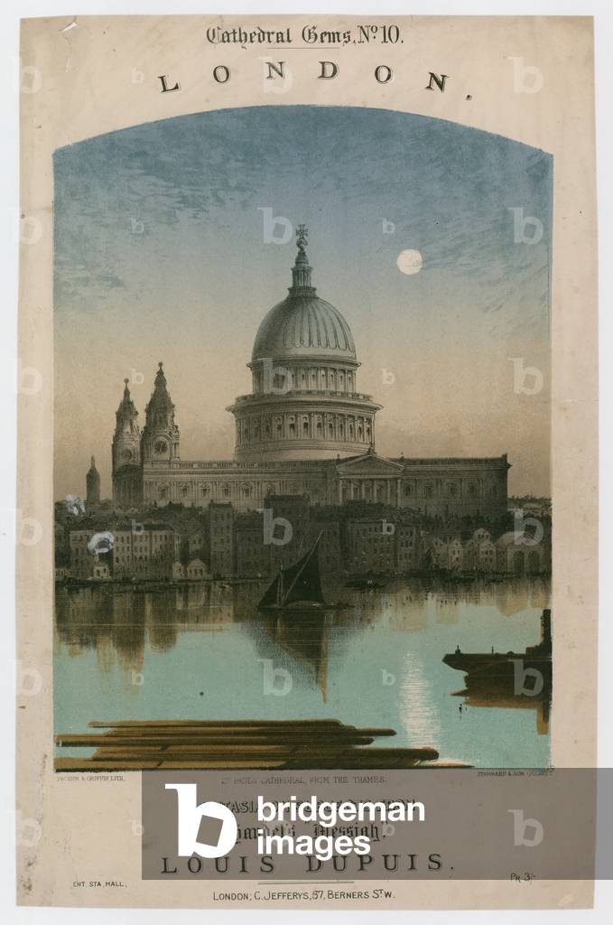 Fantasia zu Themen aus Händels Messias von Louis Dupuis (Farblitho)