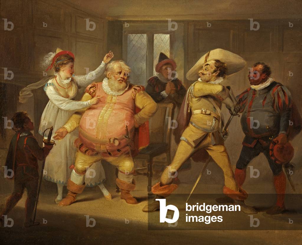 Bild von Gemälde "Falstaff" 1807 von Edward Bird