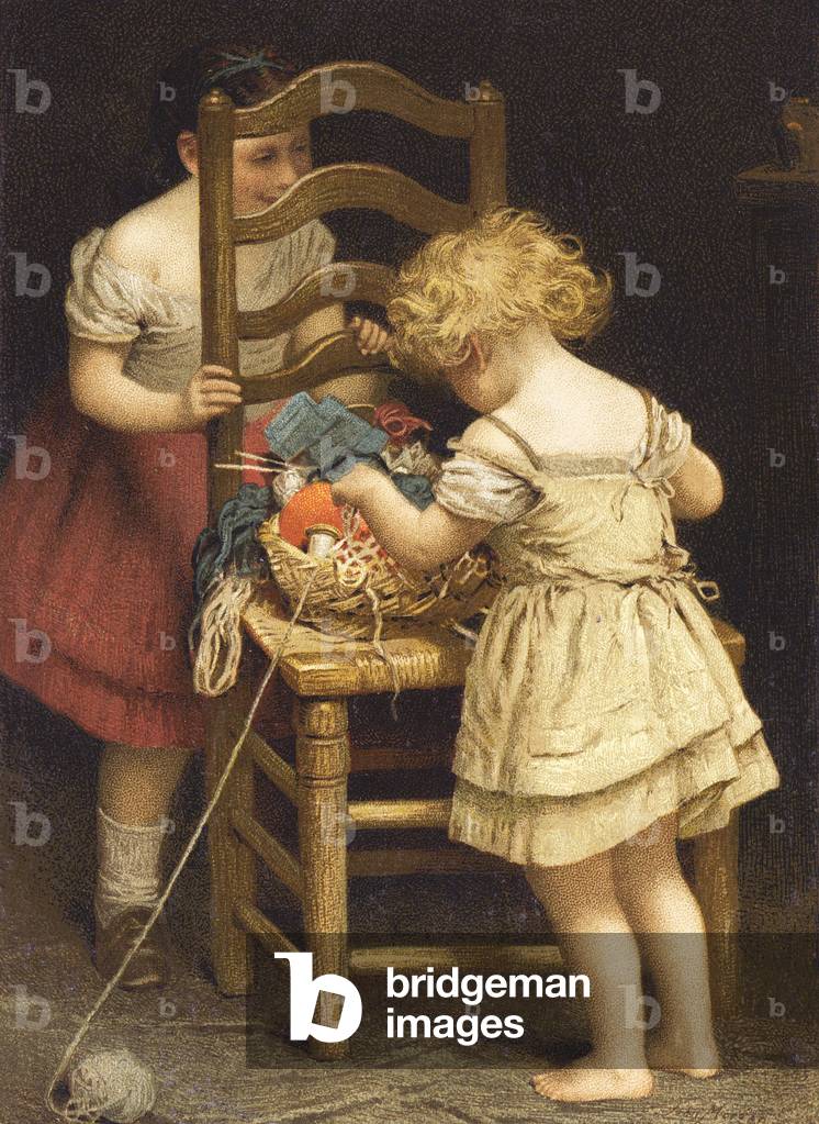 Image of Print depicting "Rummaging" (chromolitho) 1801 by John Morgan
