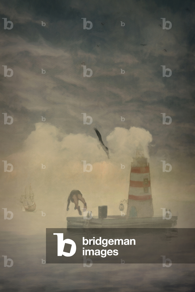 Tuffatore di pesci, 2022 (digitale)