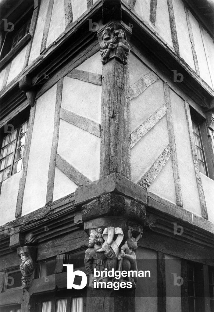 Half timbering by Philippe Le Tellier, b/w