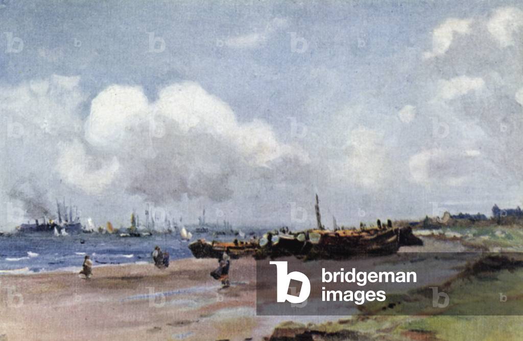 Gravesend (colour litho) by John Muirhead