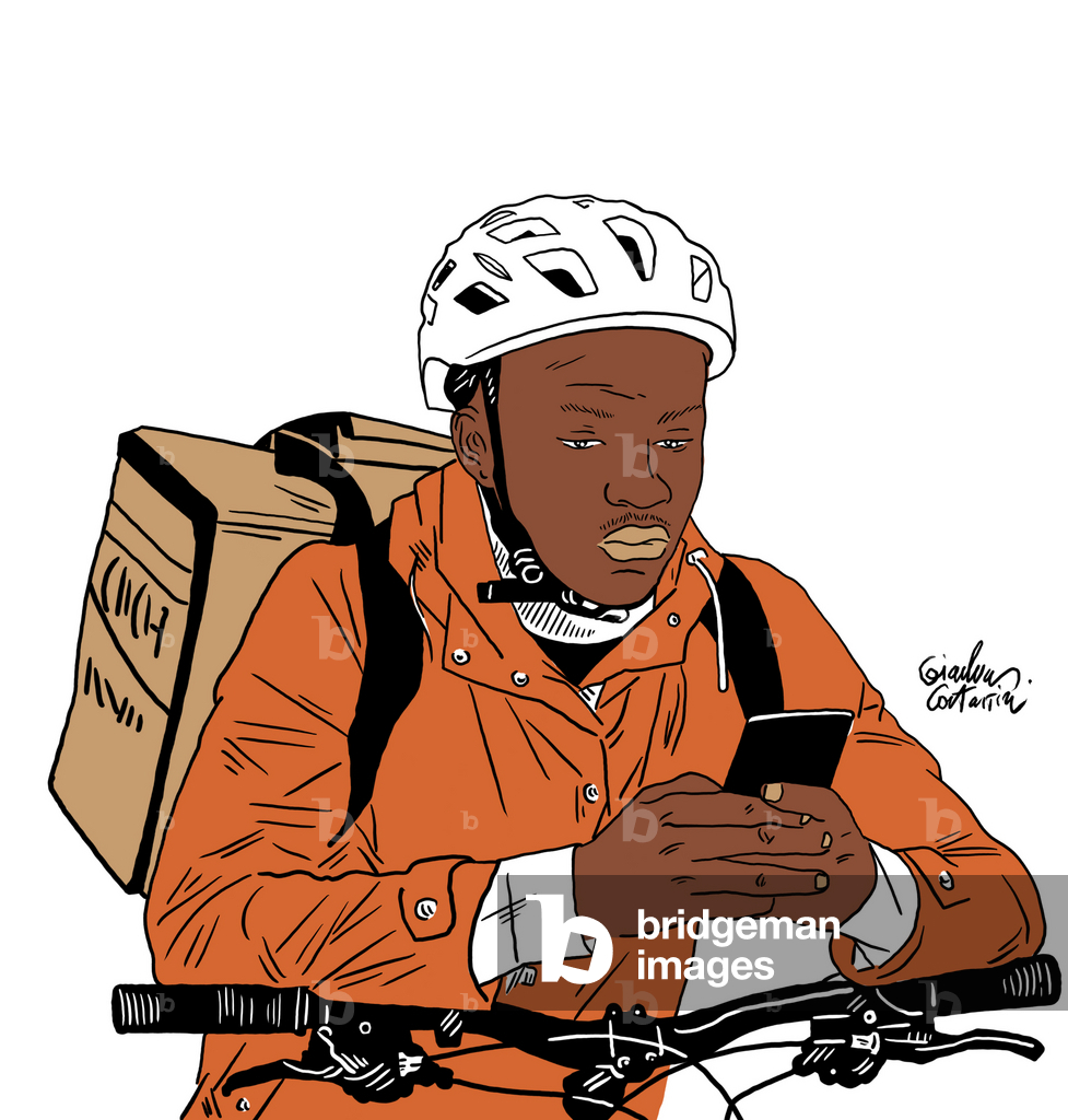 Image of Digital Art depicting Worker 2024 by Gianluca Costantini
