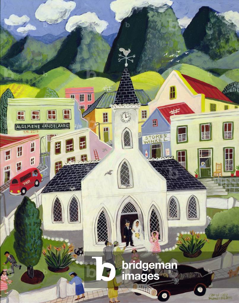 Una scena di matrimonio in un paesaggio, 1997 (acrilico su tavola)